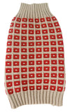 Pet Life ® 'Butterscotch' Box Weaved Heavy Cable Knitted Designer Turtle Neck Dog Sweater