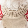 Pet Life ® 'Butterscotch' Box Weaved Heavy Cable Knitted Designer Turtle Neck Dog Sweater