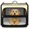 Pet Life ® 'Capacious' Dual-Sided Expandable Spacious Wire Folding Collapsible Lightweight Pet Dog Crate Carrier House