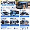 Pet Life ® 'Capacious' Dual-Sided Expandable Spacious Wire Folding Collapsible Lightweight Pet Dog Crate Carrier House