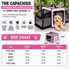Pet Life ® 'Capacious' Dual-Sided Expandable Spacious Wire Folding Collapsible Lightweight Pet Dog Crate Carrier House
