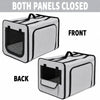Pet Life ® 'Capacious' Dual-Sided Expandable Spacious Wire Folding Collapsible Lightweight Pet Dog Crate Carrier House