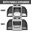Pet Life ® 'Capacious' Dual-Sided Expandable Spacious Wire Folding Collapsible Lightweight Pet Dog Crate Carrier House