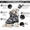 Pet Life ® Classic Metallic Fashion 3M Insulated Dog Coat Parka  w/ Removable Hood