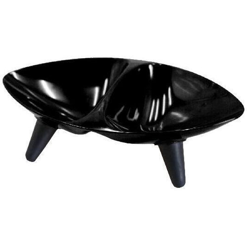 Pet Life ® 'Couture Sculptured' Dishwasher Safe Melamine Food and Water Double Pet Bowl