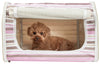 Pet Life ® 'Easy Folding' Zippered Folding Collapsible Wire Framed Lightweight Pet Dog Crate Carrier
