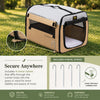 Pet Life ® 'Easy Folding' Zippered Folding Collapsible Wire Framed Lightweight Pet Dog Crate Carrier