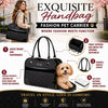 Pet Life ® Exquisite Airline Approved Designer Travel Pet Dog Handbag Carrier