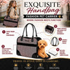 Pet Life ® Exquisite Airline Approved Designer Travel Pet Dog Handbag Carrier
