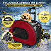 Pet Life ® 'Final Destination' Airline Approved 2-in-1 Tough-Shell Wheeled Collapsible Travel Fashion Pet Dog Carrier Crate