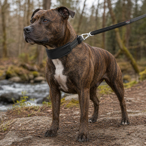 Pet Life ® 'Geo-prene' 2-in-1 Shock Absorbing Neoprene Padded Reflective Dog Leash and Collar