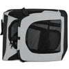 Pet Life ®  'Hounda Accordion' Metal Framed Soft-Folding Collapsible Dual-Sided Expandable Pet Dog Crate