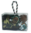 Pet Life ® 'Hunter Themed' 8 Piece Jute Rope and Rubberized Squeak Chew Pet Dog Toy Gift Set
