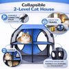 Pet Life ® 'Kitty-Play' Collapsible Travel Interactive Kitty Cat Tree Maze House Lounger Tunnel Lounge