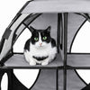 Pet Life ® 'Kitty-Play' Collapsible Travel Interactive Kitty Cat Tree Maze House Lounger Tunnel Lounge