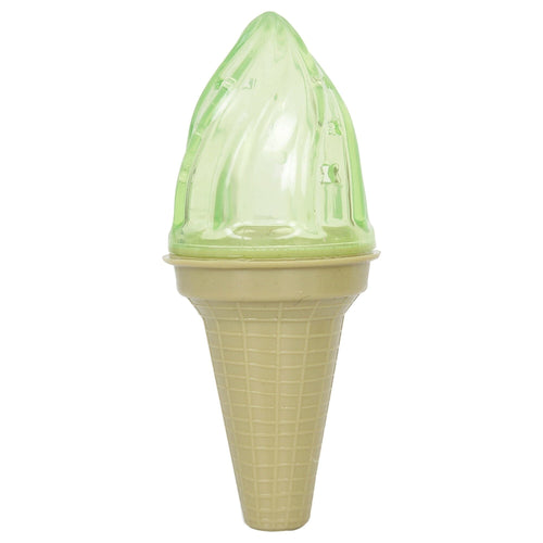 Pet Life ® 'Lick & Gnaw' Ice Cream Cone Freezable and Chewable Tossing Waterproof Floating Pet Dog Toy w/ Insertable Treat pocket