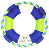 Pet Life ® 'Life Raver' Rounded Squeaking and Jute Rope Floating Dog Toy