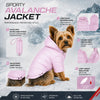 Pet Life ® Lightweight Adjustable and Collapsible 'Sporty Avalanche' Dog Coat w/ Pop-out Zippered Hood