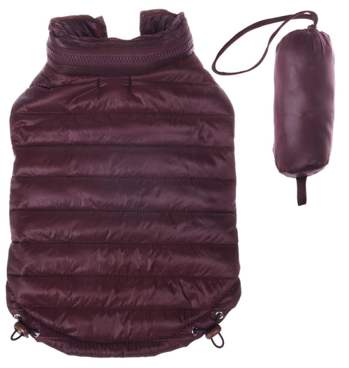 Pet Life ® Lightweight Adjustable and Collapsible 'Sporty Avalanche' Dog Coat w/ Pop-out Zippered Hood