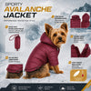 Pet Life ® Lightweight Adjustable and Collapsible 'Sporty Avalanche' Dog Coat w/ Pop-out Zippered Hood