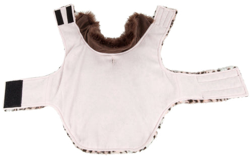Pet Life ® Luxe 'Furracious' Cheetah Patterned Mink Designer Fashion Fur Dog Coat