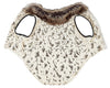 Pet Life ®  Luxe 'Gilded Rawffled' Gold-Plated Designer Fur Dog Coat
