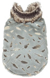 Pet Life ® Luxe 'Gold-Wagger' Gold-Leaf Fashion Designer Fur Dog Coat