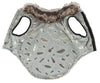Pet Life ® Luxe 'Gold-Wagger' Gold-Leaf Fashion Designer Fur Dog Coat