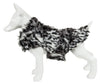 Pet Life ®  Luxe 'Paw Dropping' Designer Gray-Scale Tiger Pattern Mink Fur Dog Coat