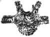 Pet Life ®  Luxe 'Paw Dropping' Designer Gray-Scale Tiger Pattern Mink Fur Dog Coat