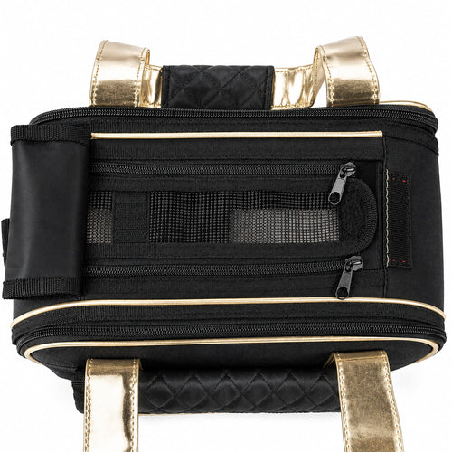 Pet Life ® Mystique Airline Approved Fashion Designer Travel Pet Dog Carrier w/ Pouch
