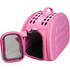 Pet Life ® 'Narrow Shelled' Lightweight Collapsible Military Grade Fashion Designer Travel Pet Dog Carrier Crate
