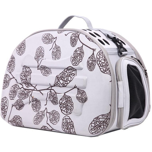 Pet Life ® 'Narrow Shelled' Lightweight Collapsible Military Grade Fashion Designer Travel Pet Dog Carrier Crate
