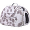 Light Grey And Burgundy Leaf Pattern