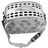Pet Life ® 'Narrow Shelled' Lightweight Collapsible Military Grade Fashion Designer Travel Pet Dog Carrier Crate