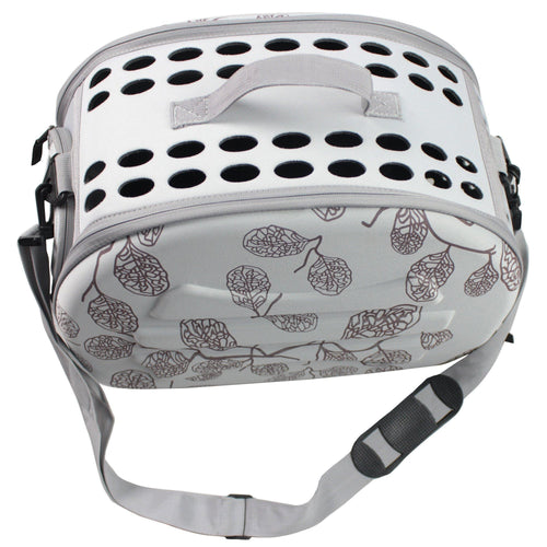 Pet Life ® 'Narrow Shelled' Lightweight Collapsible Military Grade Fashion Designer Travel Pet Dog Carrier Crate