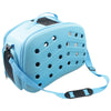 Pet Life ® 'Narrow Shelled' Perforated Lightweight Collapsible Military Grade Fashion Designer Travel Pet Dog Carrier Crate
