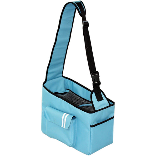 Pet Life ® Over-The-Shoulder Back-Supportive Fashion Sporty Pet Dog Carrier w/ Pouch