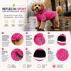 Pet Life ® 'Reflecta-Sport' Multi-Adjustable Reflective Weather-Proof Dog Raincoat w/ Removable Hood
