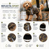 Pet Life ® 'Reflecta-Sport' Multi-Adjustable Reflective Weather-Proof Dog Raincoat w/ Removable Hood