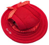 Pet Life ®  'Sea Spot Sun' UV Protectant Adjustable Fashion Mesh Brimmed Dog Hat Cap