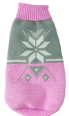 Pet Life ® Snow Flake Cable-Knitted Ribbed Fashion Turtle Neck Dog Sweater