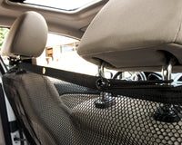 Pet Life ® Squared 'Easy-Hook' Backseat Mesh Folding Dog Cat Child Car Seat Carseat Safety Barrier