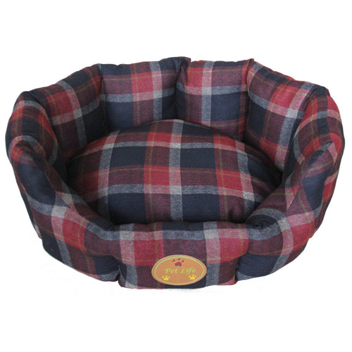 Pet Life ® 'Wick-Away' Wick-proof Nano-Silver and Anti-Bacterial Water Resistant Rounded Circular Pet Dog Bed Lounge