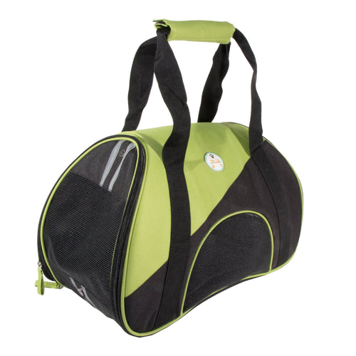 Pet Life ® 'Zip-N-Go' Airline Approved Contoured Fashion Designer Pet Dog Carrier