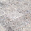 Pewter Travertine Honed and Filled Floor and Wall Tile - Livfloors Collection