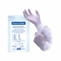 Pharma Glove Sterile Nitrile Chemo Approved  12In  Cuff White Large 400 Ct