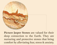 Malachite Picture Jasper Beaded Stretch Bracelet For Women