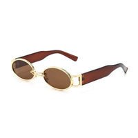 Retro Oval Frame Sunglasses HTO Apparel