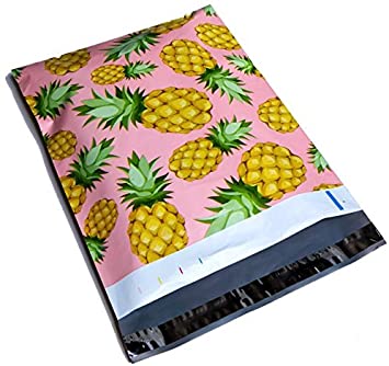 Pineapple Poly Mailers Size 10x13 Colorful Shipping Bags